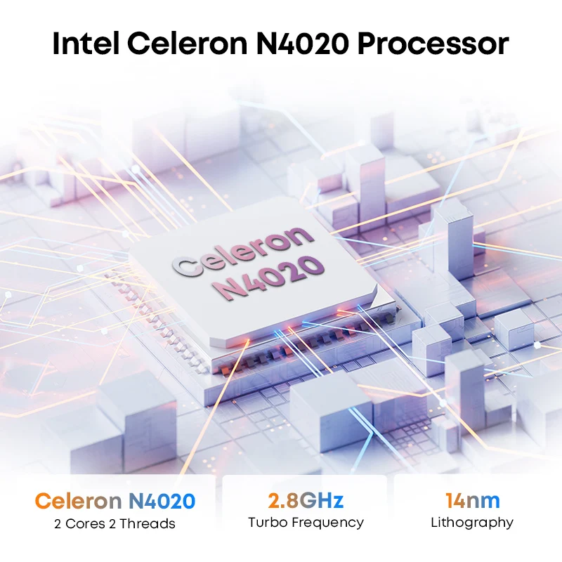 CHUWI HeroBook Plus 15.6'' Laptop, 256GB SSD 8GB RAM, Windows 11 Laptop, 1TB SSD Expand, Intel Celeron N4020, 2K FHD IPS Display - 图片 2